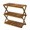 SizeinFoxeon Foldable multi-layer wooden shoe rack, multi-functional shoe rack freestanding shoe rack organizer