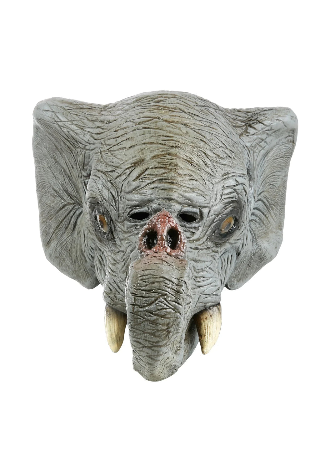 Deluxe Elephant Head Latex Mask Full Overhead Grey Zoo Sizeafari Wild Animal Adult