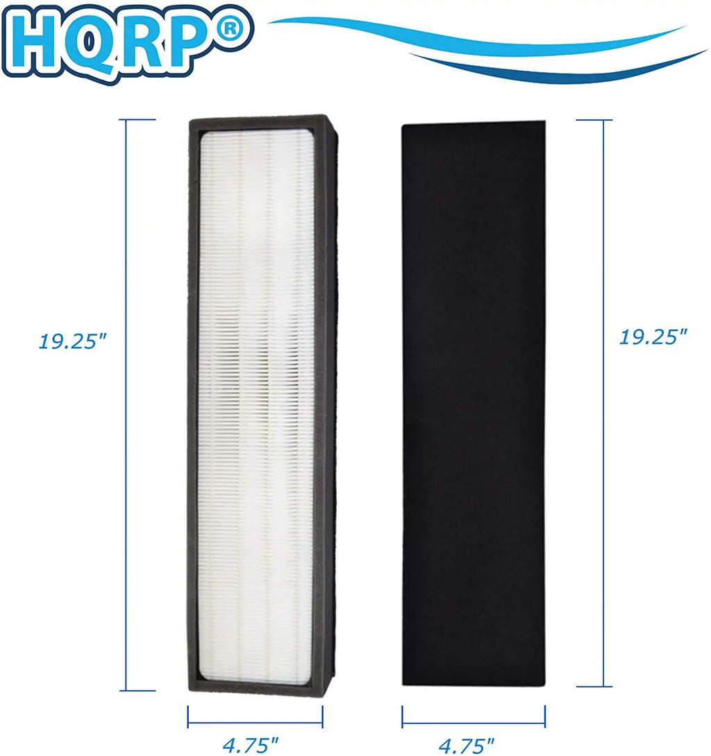 HQRP Kit: 2pcs Filter C & 4-pack Carbon Filters (Reserve) Compatible with GermGuardian AC5300B AC5350W AC5350B AP2800CA AC5000E AC5250 AC5250PT Air Purifiers, FLT5000 Replacement