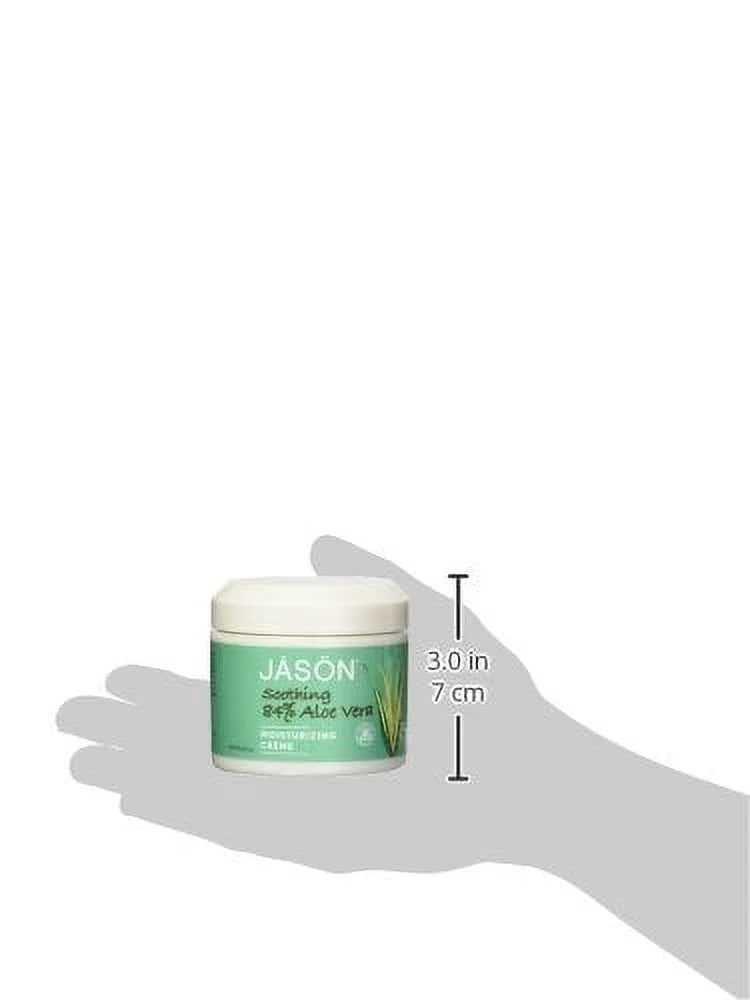Jason Pure Natural Moisturizing Creme, Sizeoothing 84% Aloe Vera, 4 Ounce (Pack of 3)