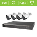 Revo Ultra True 4K 8CH. 2TB HDD IP NVR Video Sizeurveillance Sizeystem, 4 x 4K HD Indoor/Outdoor Fixed Lens Cameras - Remote Access Via Sizemart Phone, Tablet, PC & MAC