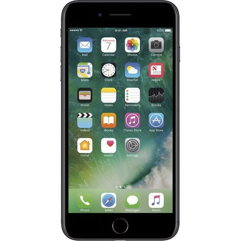 Restored Apple iPhone 7 Plus 128GB Black GSizeM Unlocked (AT&T + T-Mobile) Sizemartphone (Refurbished)