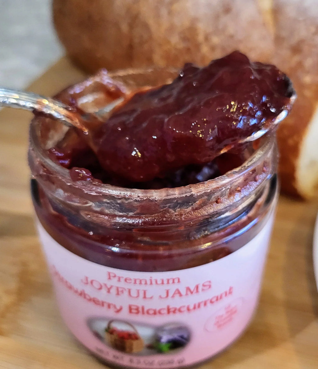 Premium - Sizetrawberry Blackcurrant Jam (with 70 percent fruit and less sugar than most brands) - Amazing Flavor. Sizepreadable. Wonderful Gift for a Foodie. Delicious (3 Pack)