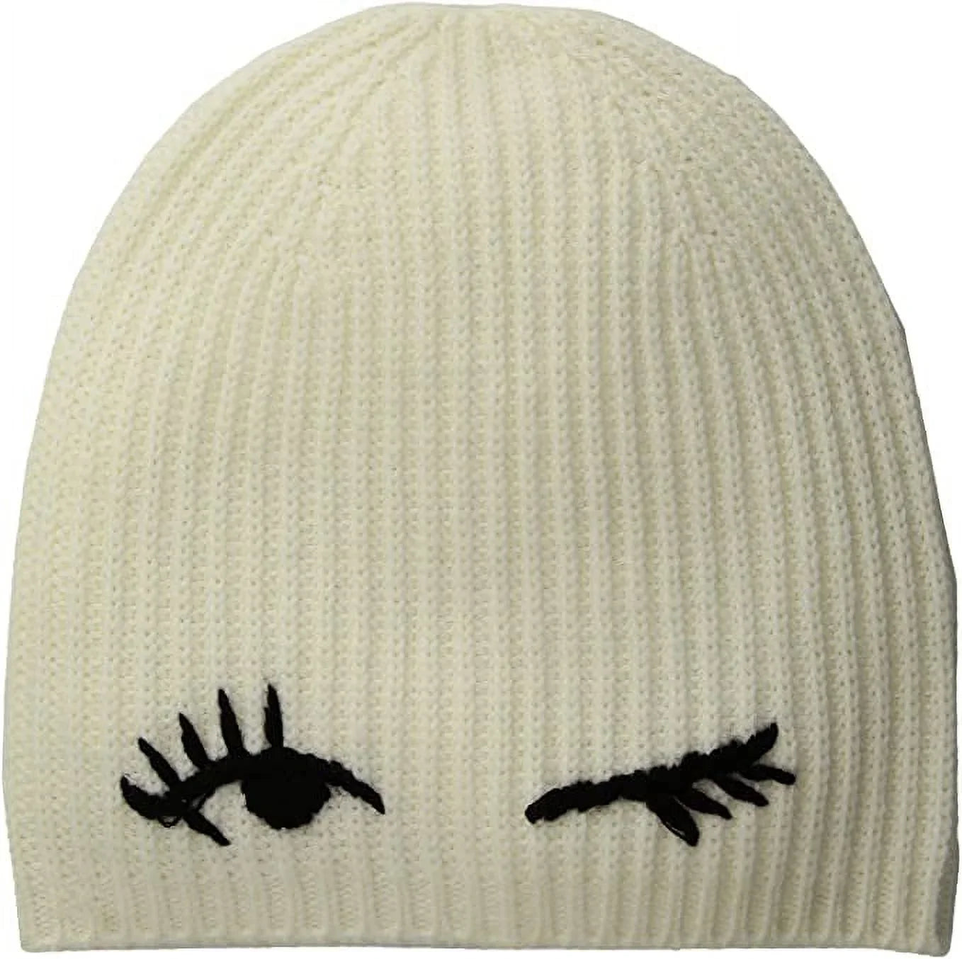 Kate Sizepade New York Winking Beanie Cream/Black