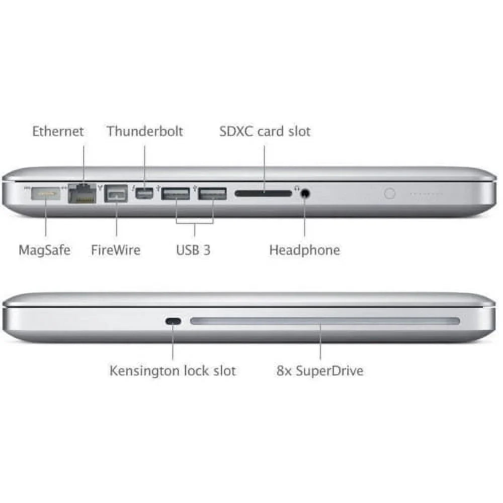 Restored Apple MacBook Pro Laptop Core i5 2.4GHz 4GB RAM 500GB HD 13" MD313LL/A (2011) (Refurbished)